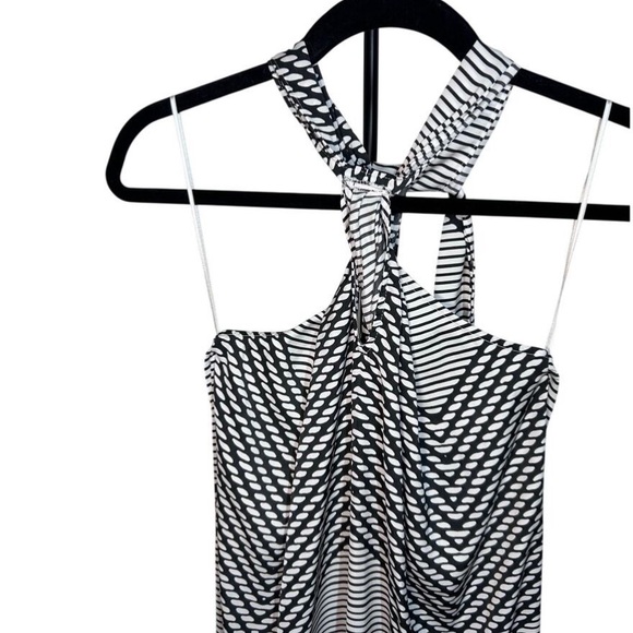 Women's Banana Republic Twist Neck Halter Neck Keyhole Midi Dress, SMALL - Picture 5 of 7